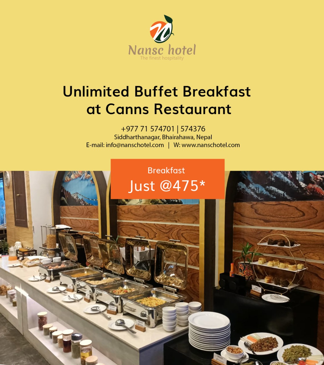Unlimited Breakfast Buffet